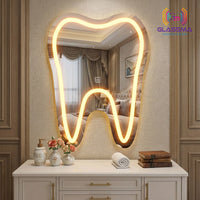 Designer Irregular LED Mirror-Front-Illuminated Vanity Wall Mirror