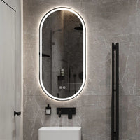Capsule LED Mirror for Bathroom Wall with Front & Backlit led Mirror