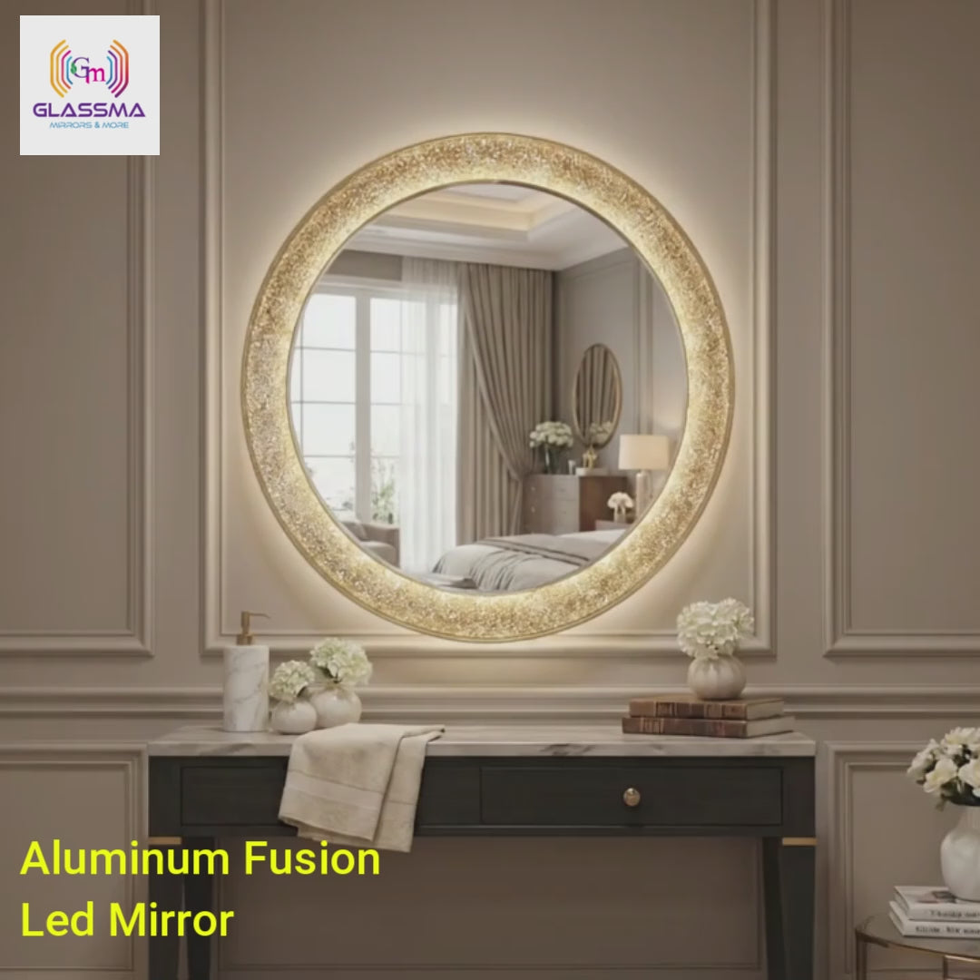 Load video: Fusion Led Profile Light Mirror