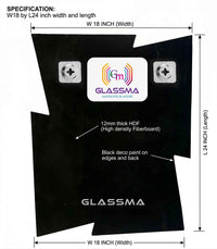 Diamond Designer Wall Mirror - Luxury Crystal Decorative Mirror for Living Room & Bedroom - Glassma